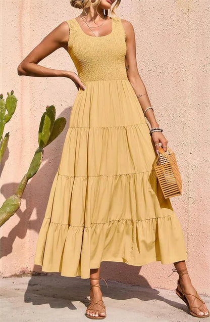 Arcelia – Adorabile maxi abito a strati senza maniche