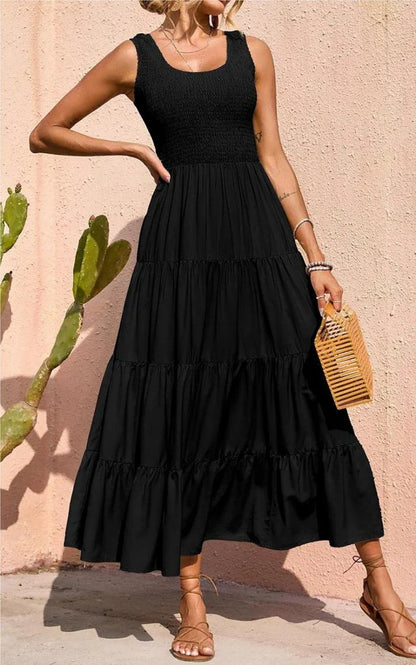 Arcelia – Adorabile maxi abito a strati senza maniche