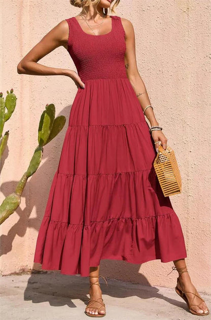 Arcelia – Adorabile maxi abito a strati senza maniche