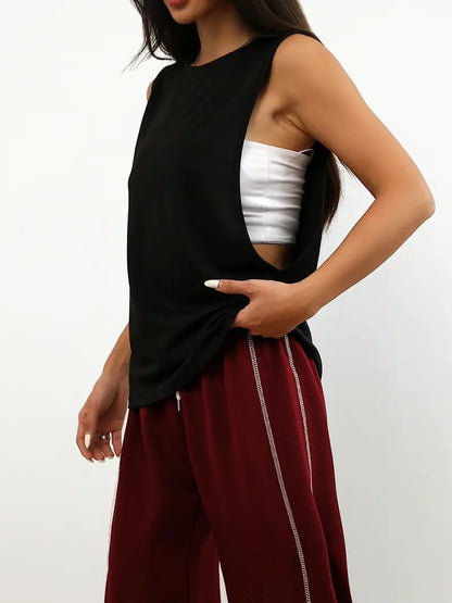 Vexis – Canotta elegante, senza maniche e ampia