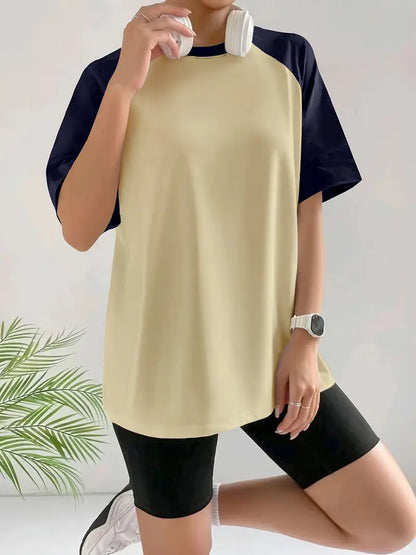 Vallorelle – Elegante t-shirt color block