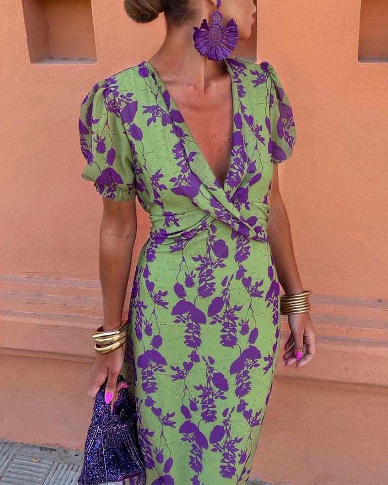 Abriella – Abito con stampa floreale vivace