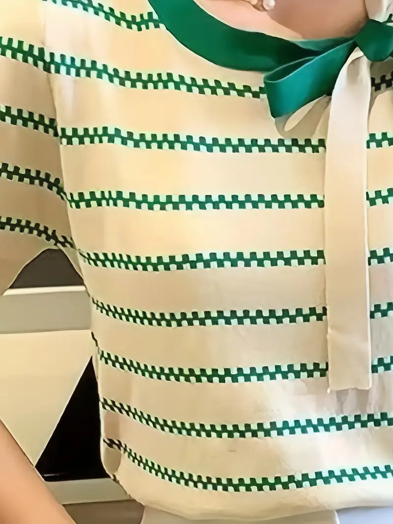 Lavinia – Elegante top in maglia a righe