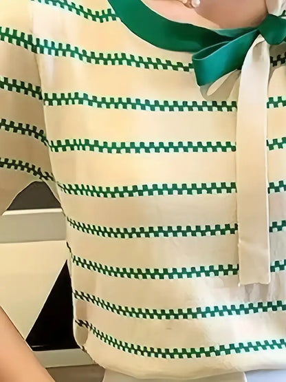 Lavinia – Elegante top in maglia a righe