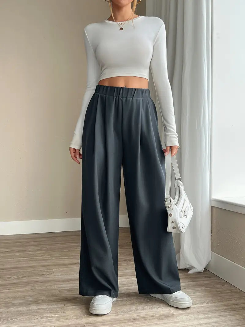 Bellatrix – Pantaloni plissettati eleganti a gamba larga