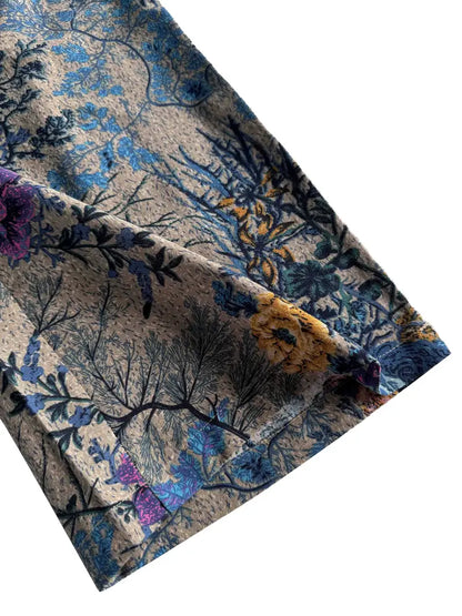 Jia – Pantaloni a gamba ampia con stampa floreale