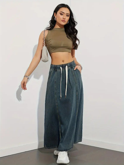 Adora – Gonna maxi in denim