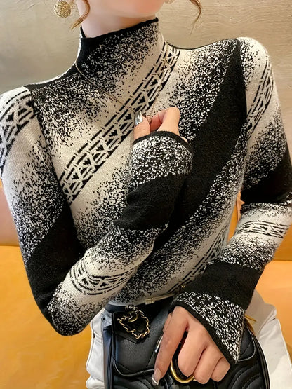 Mayla – Elegante maglione lavorato a maglia a righe