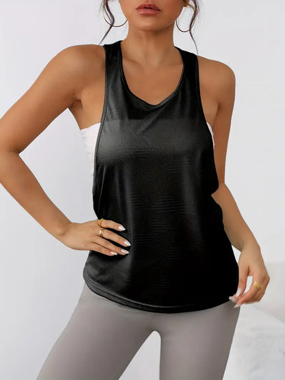 Nyxaria – Canotta traspirante con schiena scoperta e schiena scoperta