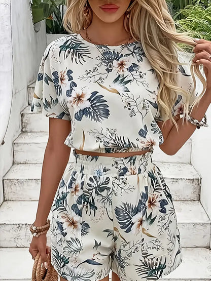 Aminna – Completo elegante composto da top e pantaloncini