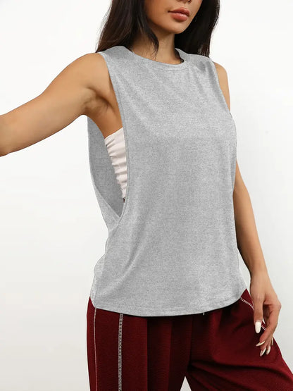 Vexis – Canotta elegante, senza maniche e ampia