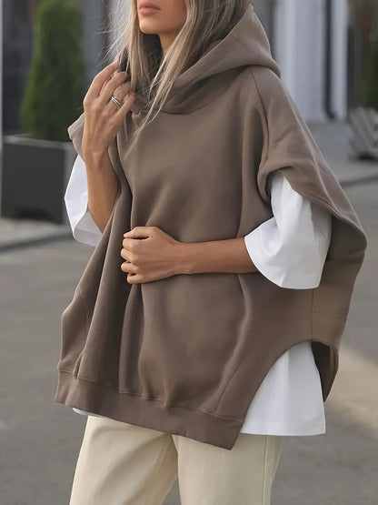 Ditta – Felpa con cappuccio alla moda in cotone