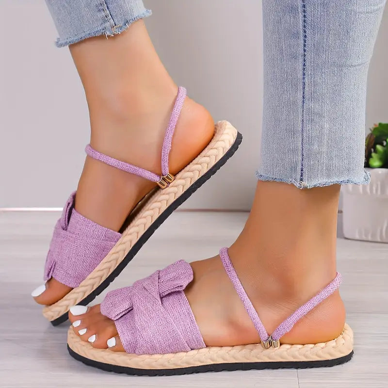 Lovi – Deliziosi sandali con fiocco e punta aperta