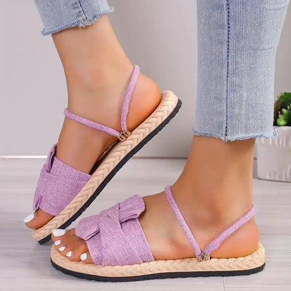 Lovi – Deliziosi sandali con fiocco e punta aperta