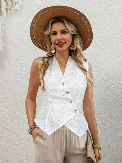 Xamaria – Gilet elegante in cotone senza maniche