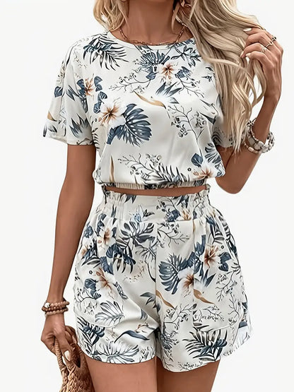 Aminna – Completo elegante composto da top e pantaloncini