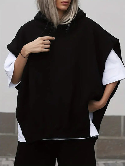 Ditta – Felpa con cappuccio alla moda in cotone