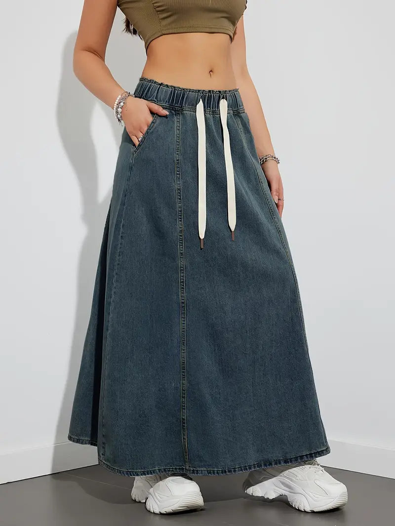 Adora – Gonna maxi in denim