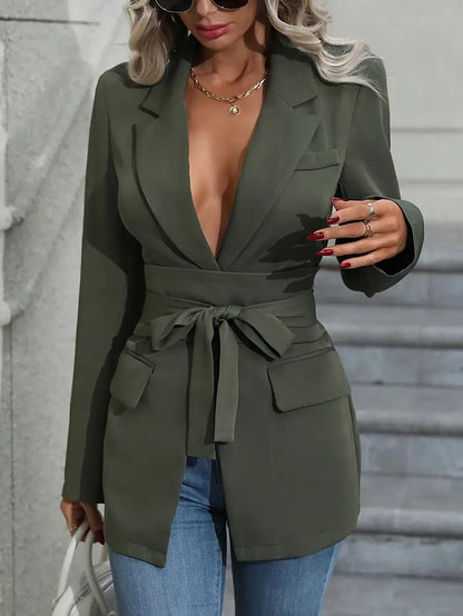 Clementine – Blazer con profondo scollo a V