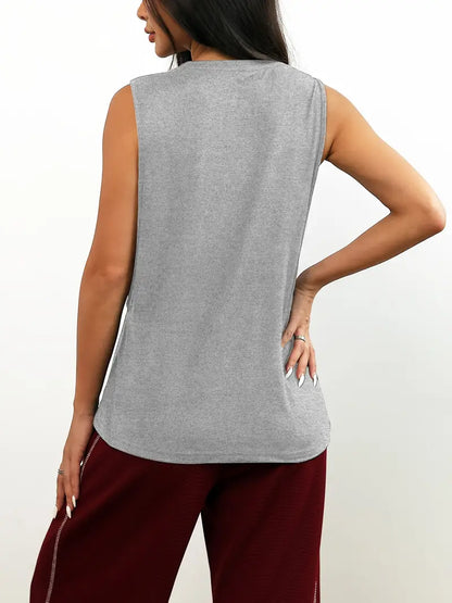 Vexis – Canotta elegante, senza maniche e ampia