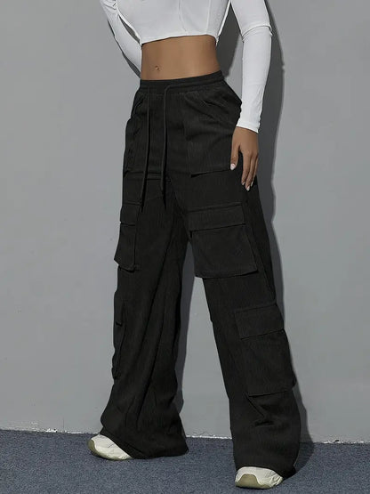 Luneth – Pantaloni cargo oversize alla moda