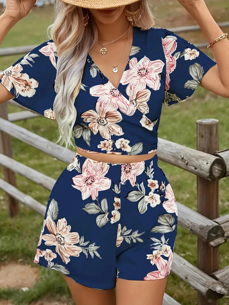 Mianna – Grazioso set da due pezzi con motivo floreale