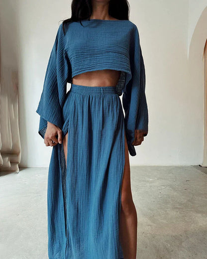 Xerina – Due pezzi in cotone boho-chic