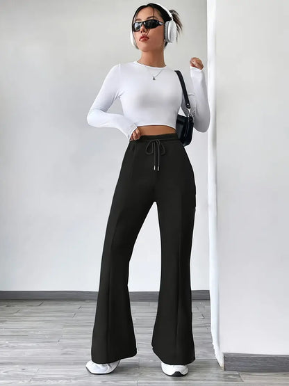 Manju – Pantaloni jogging a zampa in cotone