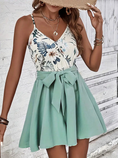 Marcela – Adorabile tutina senza maniche con motivo floreale