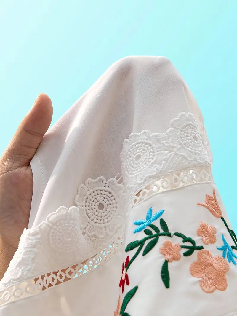 Eupheria – Camicetta senza maniche con elegante bordo in pizzo