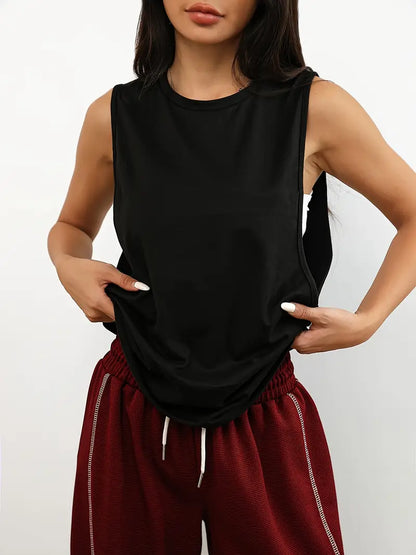 Vexis – Canotta elegante, senza maniche e ampia