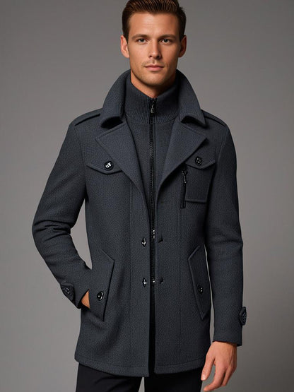 Giacca da uomo alla moda con doppio colletto