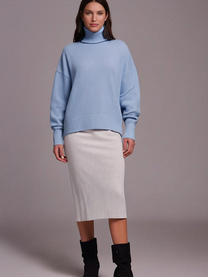 Maglia dolcevita oversize in cashmere