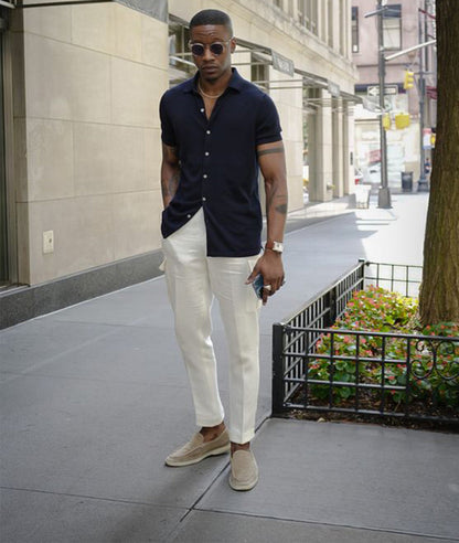 Gio - Mocassini da uomo in pelle vintage