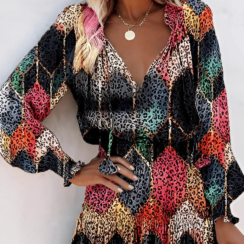 Heilin – Abito elegante con stampa vivace