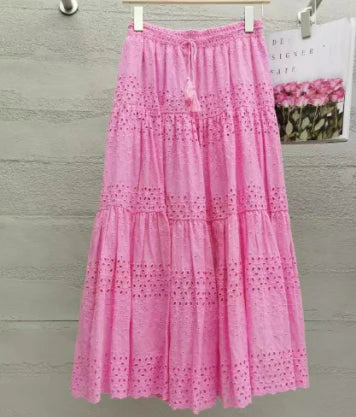 Greshilda – Gonna lunga a balze in cotone