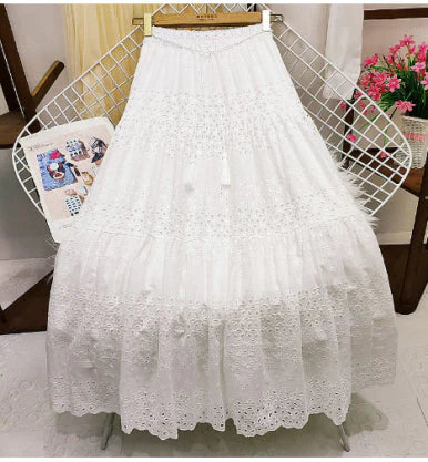 Greshilda – Gonna lunga a balze in cotone