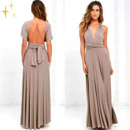 Jacqui – Elegante maxi abito multiuso