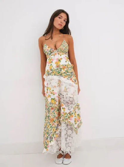 Nysa – Adorabile maxi abito con motivo floreale