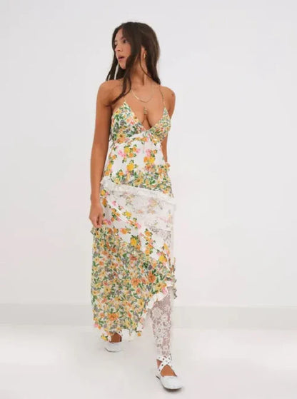 Nysa – Adorabile maxi abito con motivo floreale