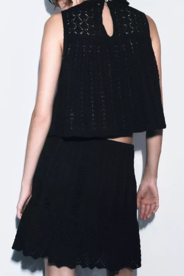 Juneira – Completo unico all'uncinetto con top e gonna