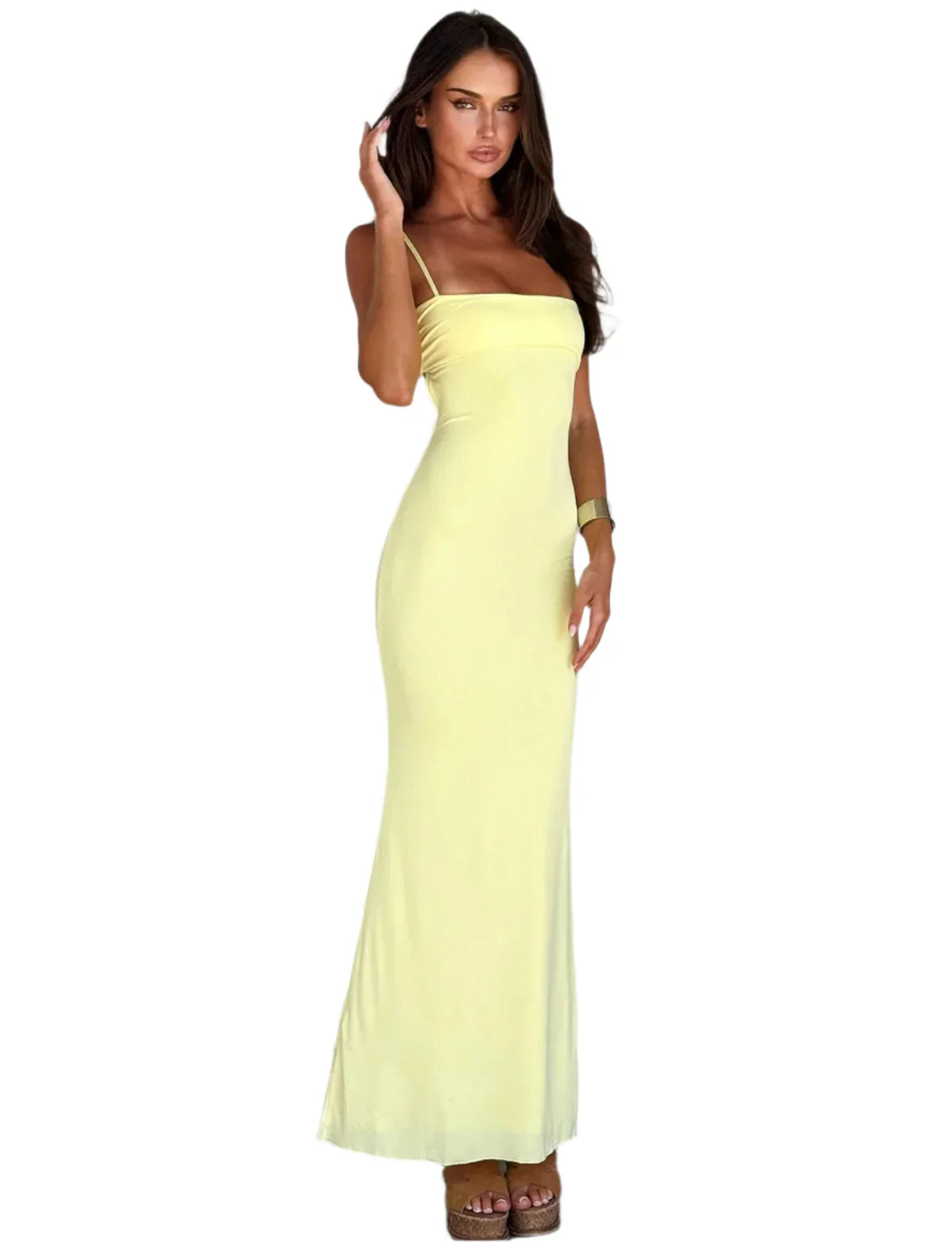 Avenlind – Elegante abito lungo con spalline